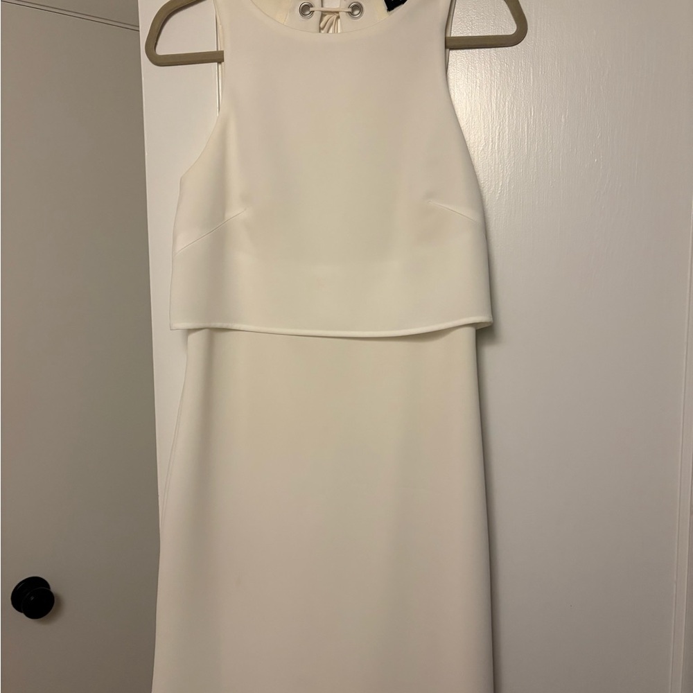 Rag & Bone White Layered Mini Dress